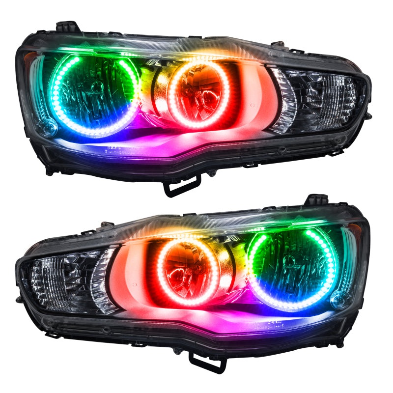 Oracle Pre-Assembled Headlights SMD ColorSHIFT w/o Controller Mitsubishi Lancer 2008-2017 | orl7087-334