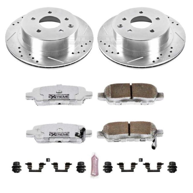 Power Stop Rear Z26 Street Warrior Brake Kit Infiniti G35 2003-2005 / Nissan 350Z | K103-26