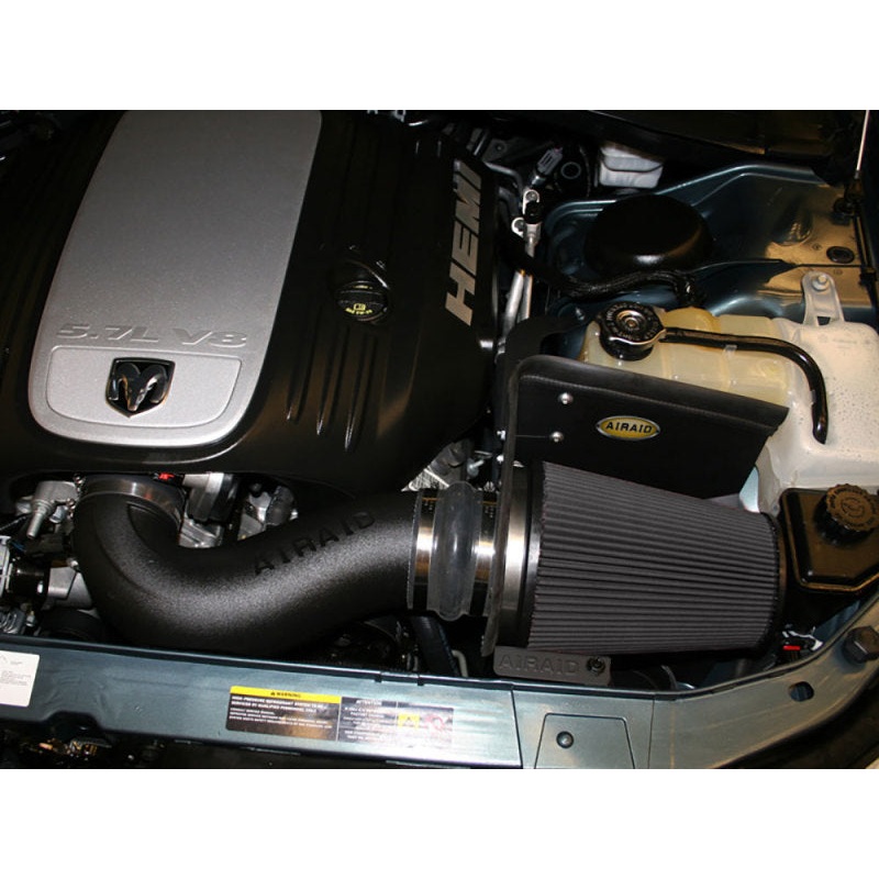 Airaid 06-10 Charger / 05-08 Magnum 5.7/6.1L Hemi CAD Intake System w/ Tube (Dry / Black Media)