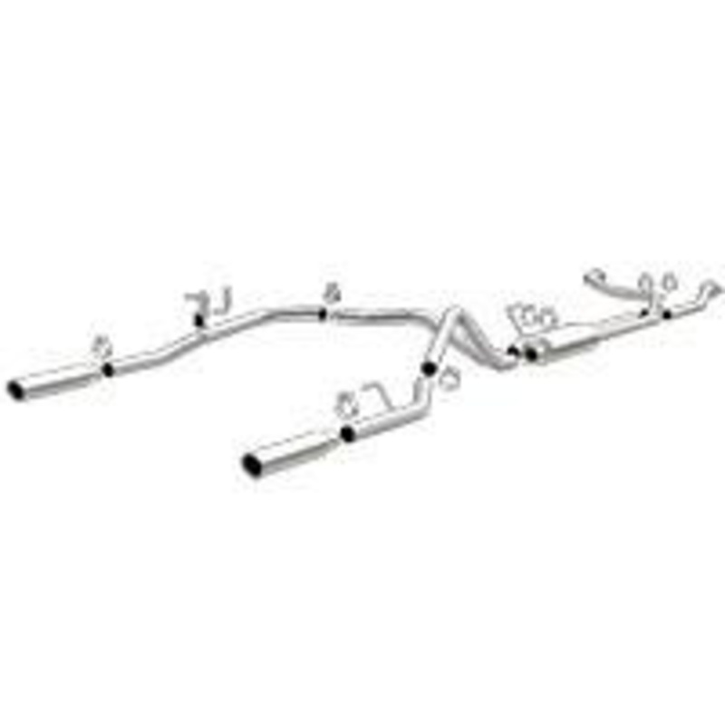 2010-2013 Nissan Titan Cat Back Exhaust; Dual Split Rear Exit by Magnaflow (15582)