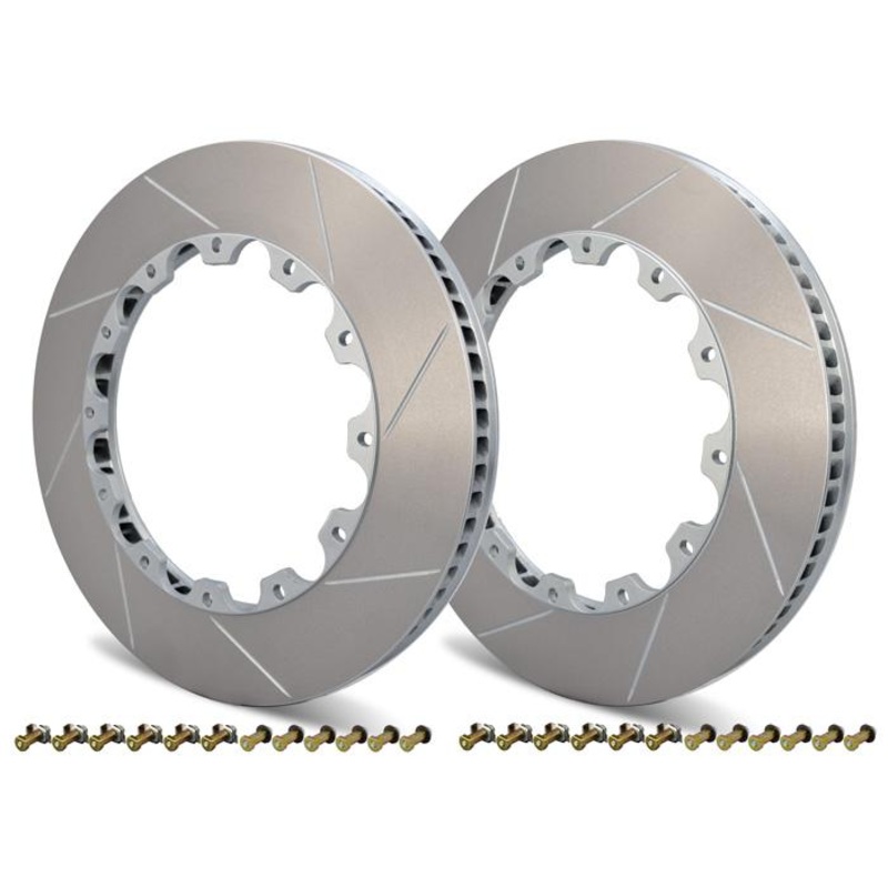 Girodisc 2pc Rear Rotor Ring Replacements For Lamborghini Gallardo 09-12 (Includes two rings and hardware)