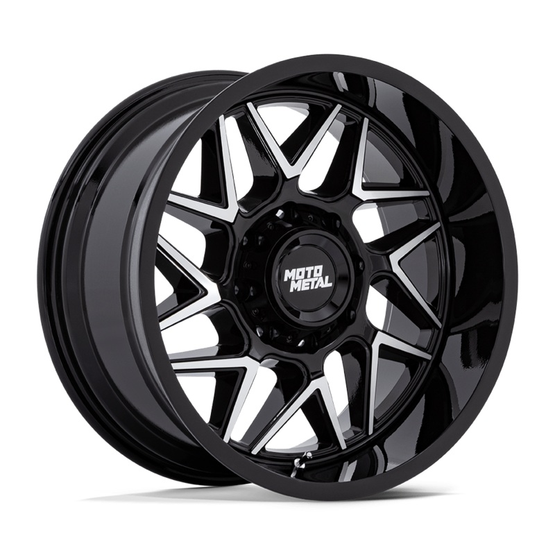 Moto Metal Wheels MO812 Turbine 20″ 8×170 Gloss Black W/ Machined Face