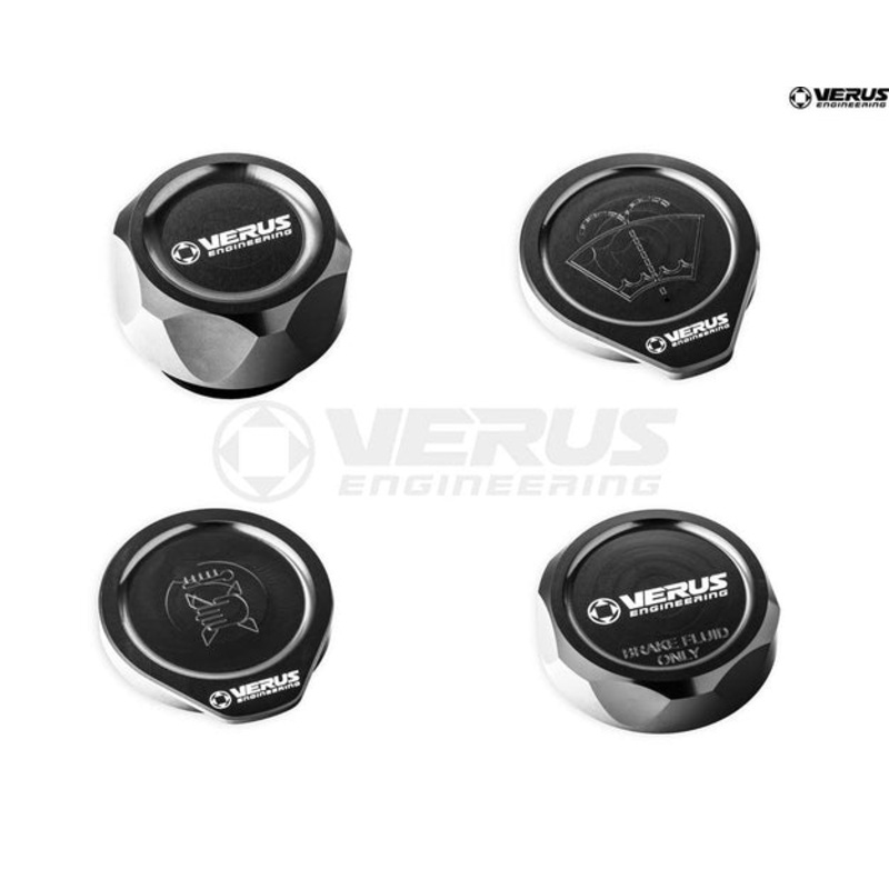 Verus Engineering 22-2023 BRZ/GR86 Engine Bay Cap Cover Kit  – Black | A0435A-BLK-FHS