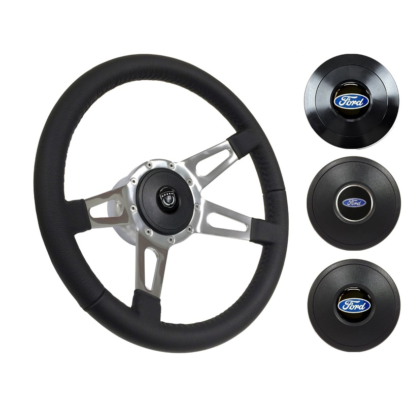 1968-78 Ford Fairlane Steering Wheel Kit | Black Leather | ST3070
