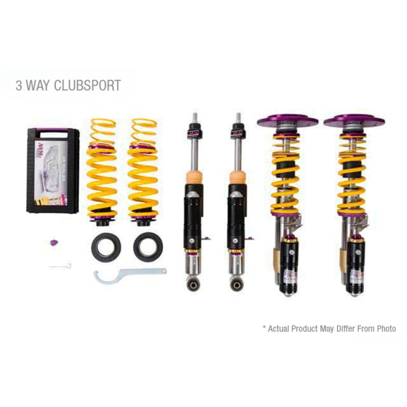 KW Porsche 911 GT2RS 991.2 Without OE NoseLift Clubsport Coilover Kit 3-Way
