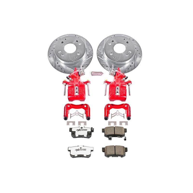 Power Stop Rear Z26 Street Brake Kit w/ Calipers Honda Accord 1998-2002 | KC1244-26