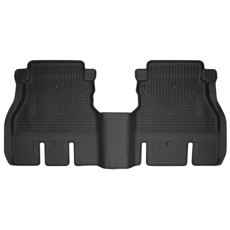 Husky Liners 19-24 Jeep Wrangler JLU WeatherBeater Second Row Black Floor Liners