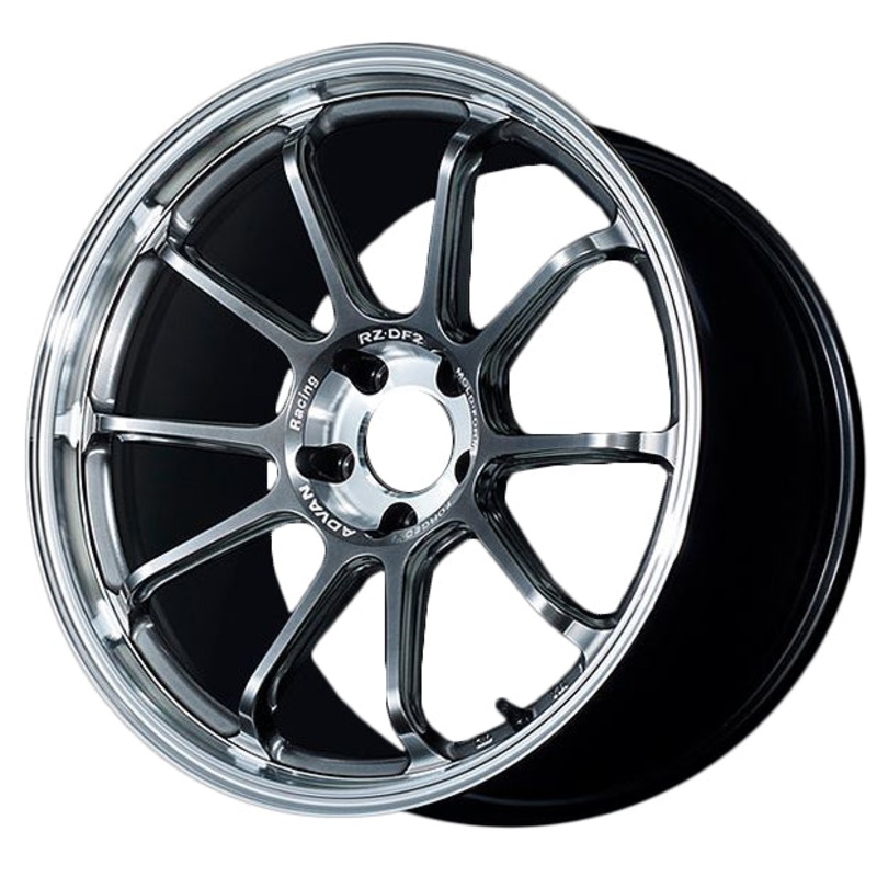 Advan RZ-DF2 Wheel (C-3 Concave) – 20×9.5 +33 | 5×114.3 | Diamond Cut & Hyper Platinum Black