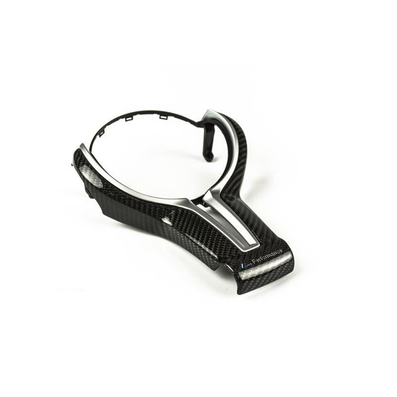 BMW M Performance F-Chassis Steering Wheel Trim – Gloss Carbon