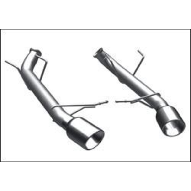 2011-2014 Ford Mustang Axle Back Exhaust; Competition Series; Dual Split Rear Exit by Magnaflow (15596)