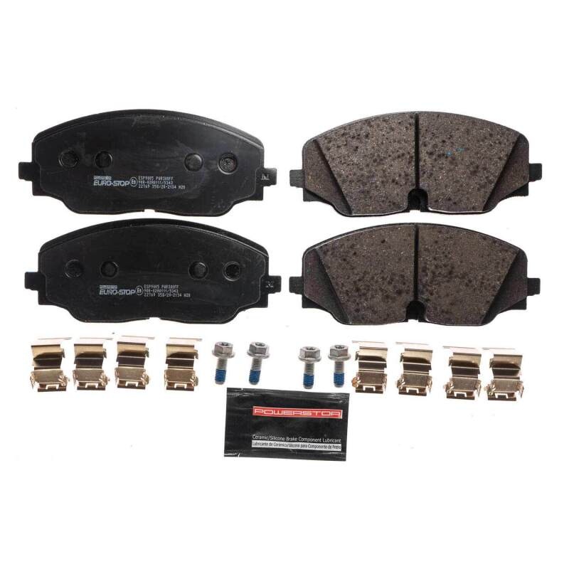PowerStop Power Stop 2020 Volkswagen Atlas Cross Sport Euro-Stop ECE-R90 Front Brake Pads