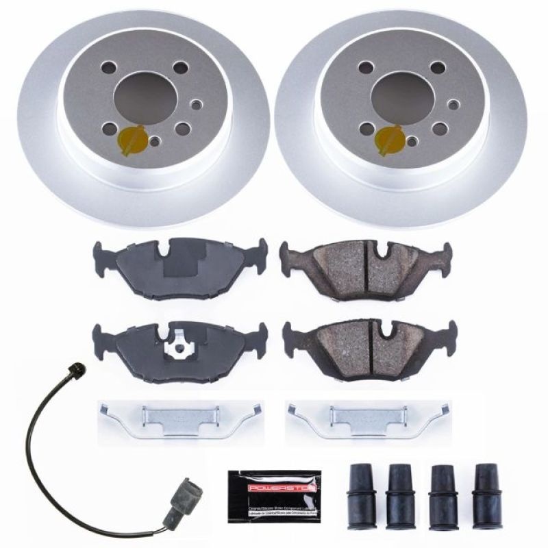 PowerStop Power Stop 91-92 BMW 318i Rear Z23 Evolution Sport Coated Brake Kit