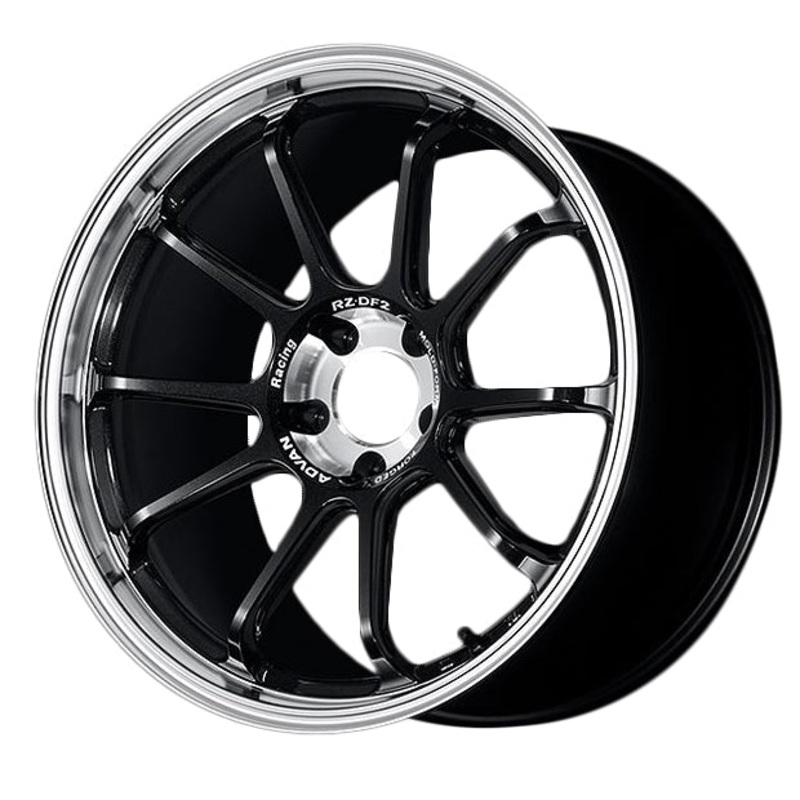 Advan RZ-DF2 Wheel – 19×10.0 +35 | 5×114.3 | Diamond Cut & Racing Titanium Black