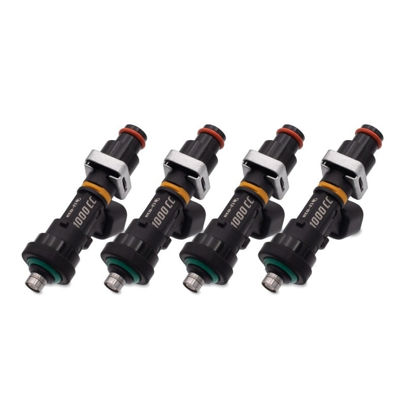 BLOX Racing Eco-Fi Street Injectors 1000cc/min w/1in Adapter For Honda B/D/H Series – Set of 4
