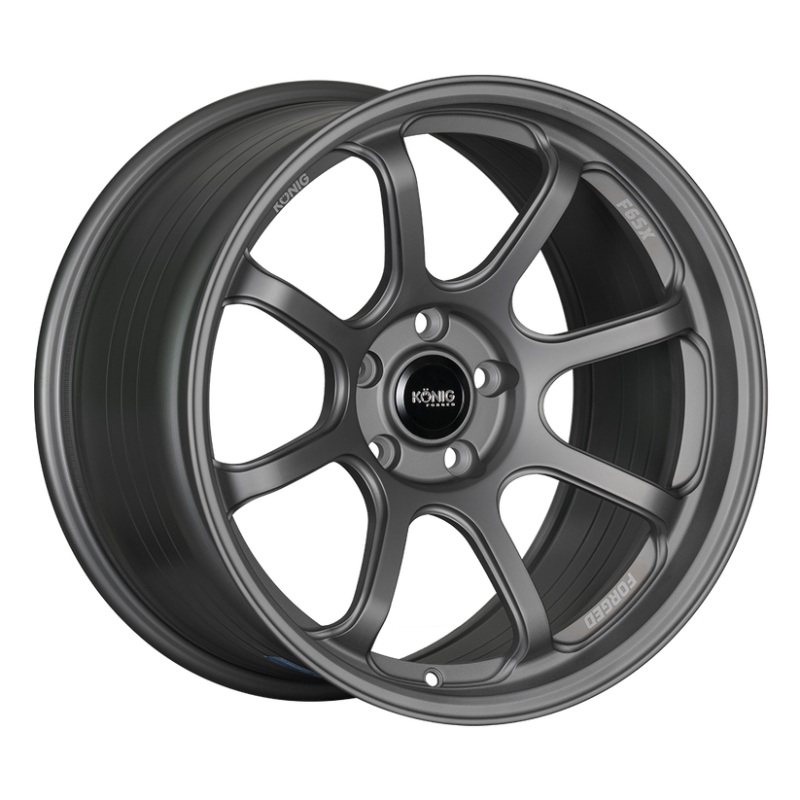 Konig Forged F6SX 18×8.5A 5×112 ET42 Satin Grey Wheel (Knurled Bead)