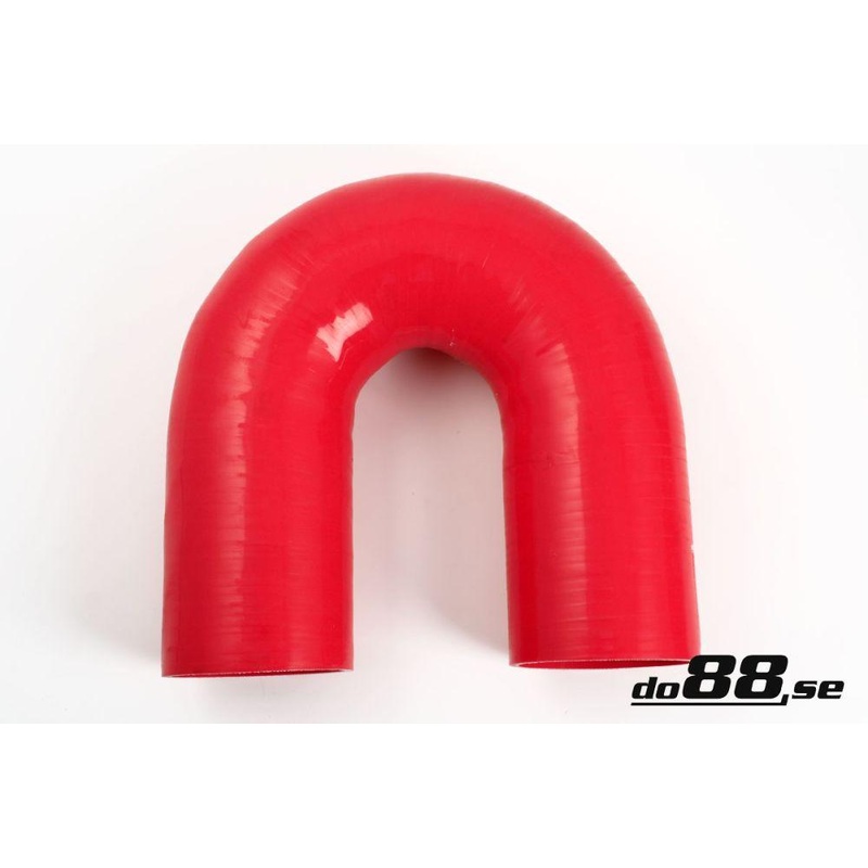 Silicone Hose Red 180 degree 4” (102mm)