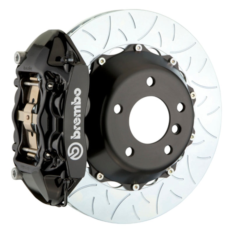 Brembo 03-09 Range Rover Rear GT BBK 4 Piston Cast 380×28 2pc Rotor Slotted Type-3-Black