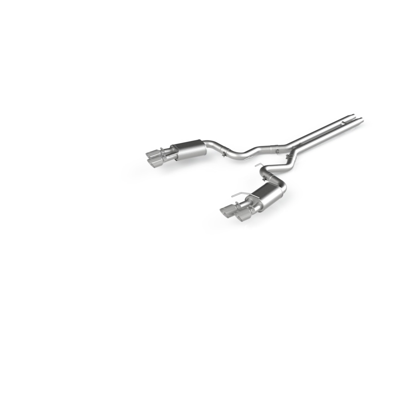 MBRP 3-Inch Street Quad Exit Cat-Back Exhaust w/ Stainless Steel Tips | 2018 – 2023 Ford Mustang GT (S7205AL)