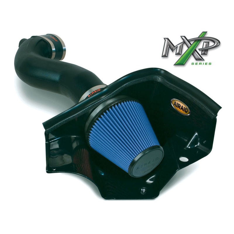 Airaid 05-09 Ford Mustang GT 5.0L Race Only (No MVT) MXP Intake System w/ Tube (Dry / Blue Media)