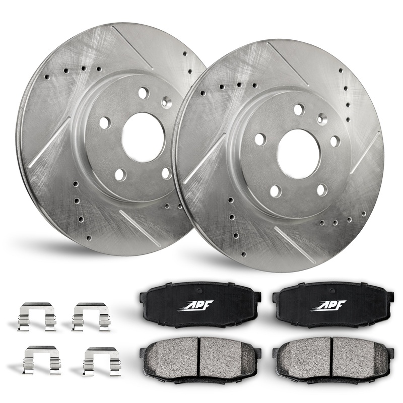 APF Front Brake Kit Rotors and Pads for Acura RLX 2016-2020