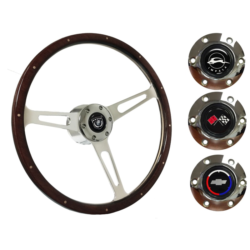1969-85 Impala Steering Wheel Kit | Deluxe Espresso Wood | ST3553A