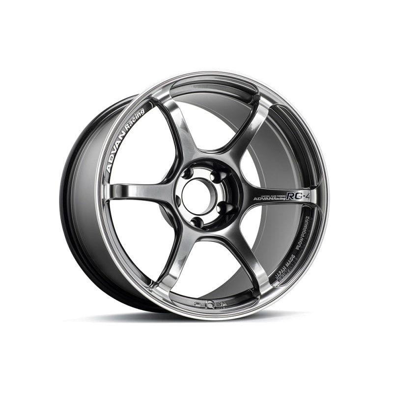 Advan RG-4 18×11 +15 5-114.3 Racing Hyper Black & Ring Wheel