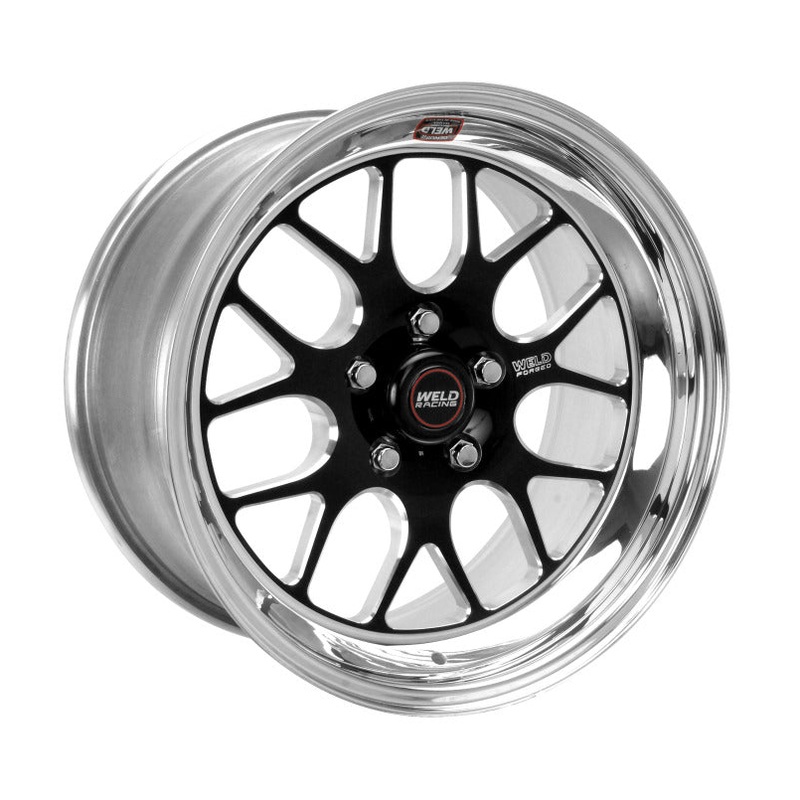 Weld S77 17×9 / 5×4.5 BP / 5.8in. BS Black Wheel (Medium Pad) – Non-Beadlock