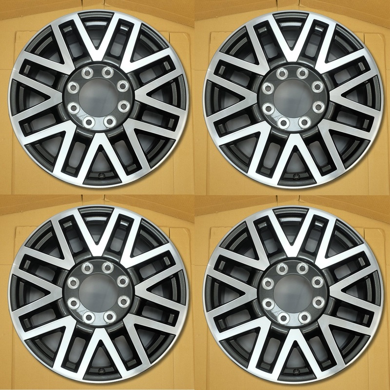 For Ford F250 F350 SD OEM Design Wheel 20″ 2017-2019 20×8 Machined Charcoal Set of 4 Replacement Rim HC3C1007PA