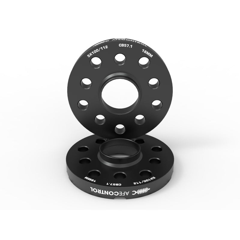 aFe CONTROL Billet Aluminum Wheel Spacers 5×100/112 CB57.1 18mm – Volkswagen/Audi