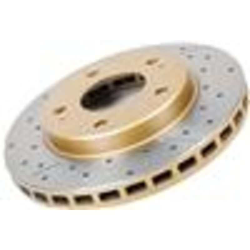 DBA 94-97 Land Rover Defender 90 Front Street Drilled & Slotted Rotor