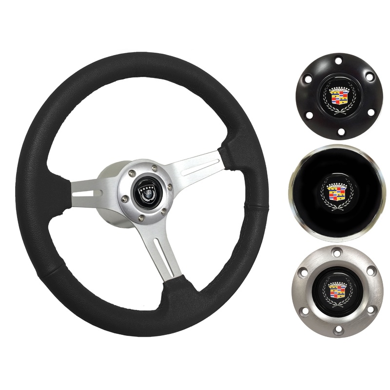1969-89 Cadillac Steering Wheel Kit | Black Leather | ST3014BLK
