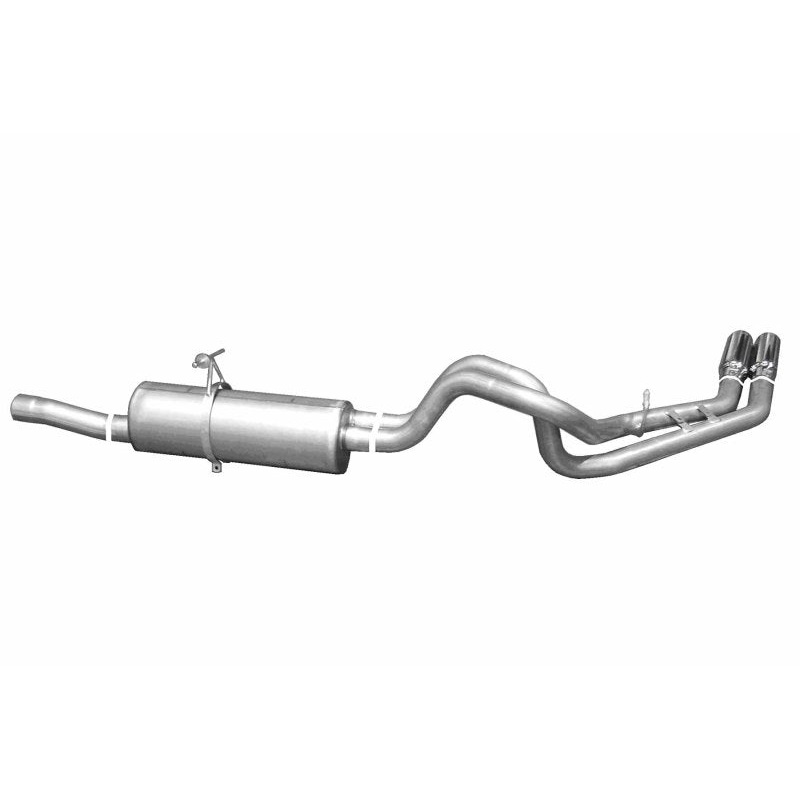 Gibson 99-04 Ford F-250 Super Duty Lariat 6.8L 2.5in Cat-Back Dual Sport Exhaust – Aluminized