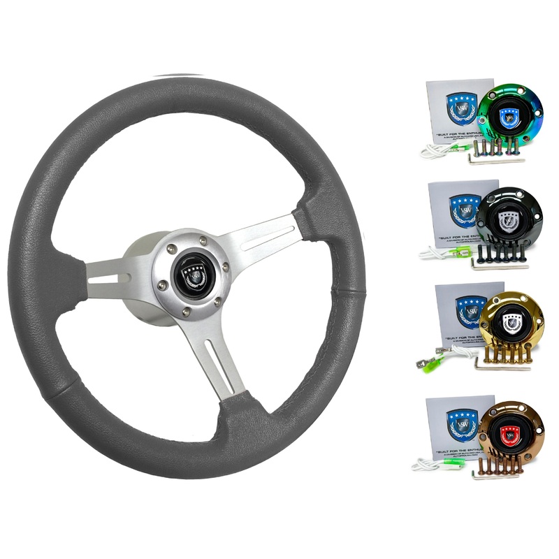 1987-90 Nissan Pulsar Steering Wheel Kit | Grey Leather | ST3014GRY
