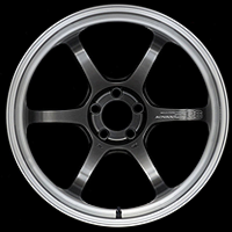 Advan R6 18×9.5 +12 5-114.3 Machining & Racing Hyper Black Wheel
