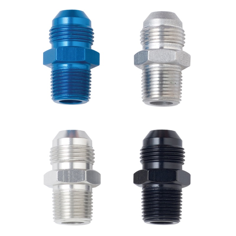 Fragola -10AN x 1/2 NPT Straight Adapter – Black