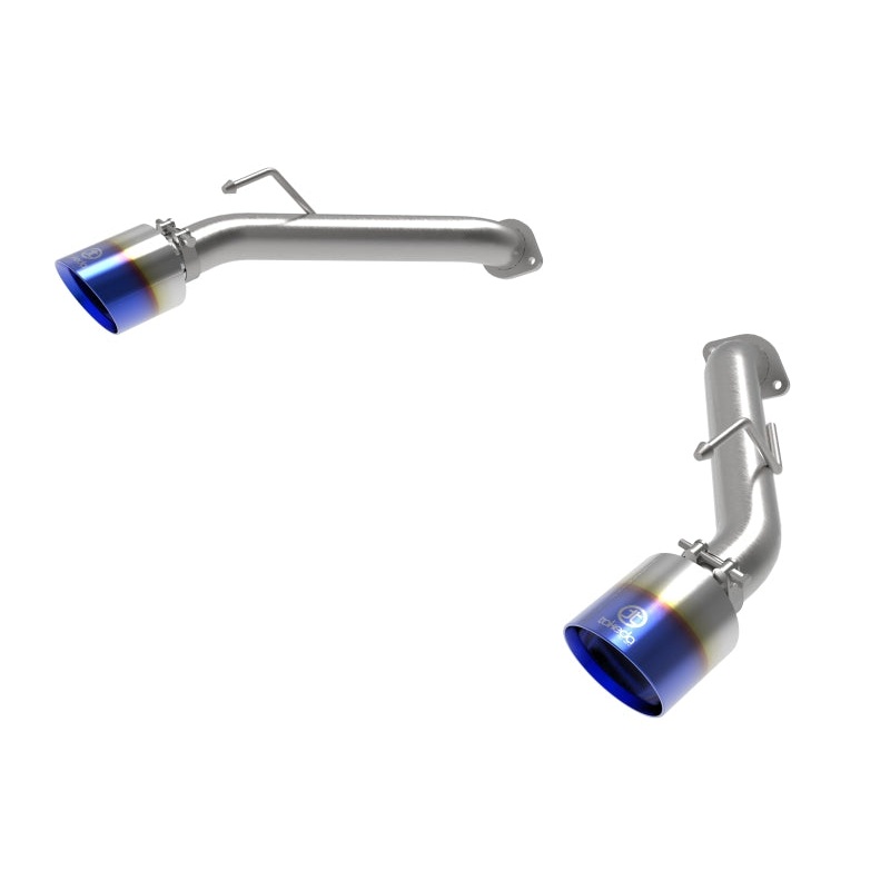 aFe Takeda 2-1/2 IN 304 Stainless Steel Axle-Back Exhaust System w/ Blue Flame Tip – 2023+ Nissan 400Z (RZ34)
