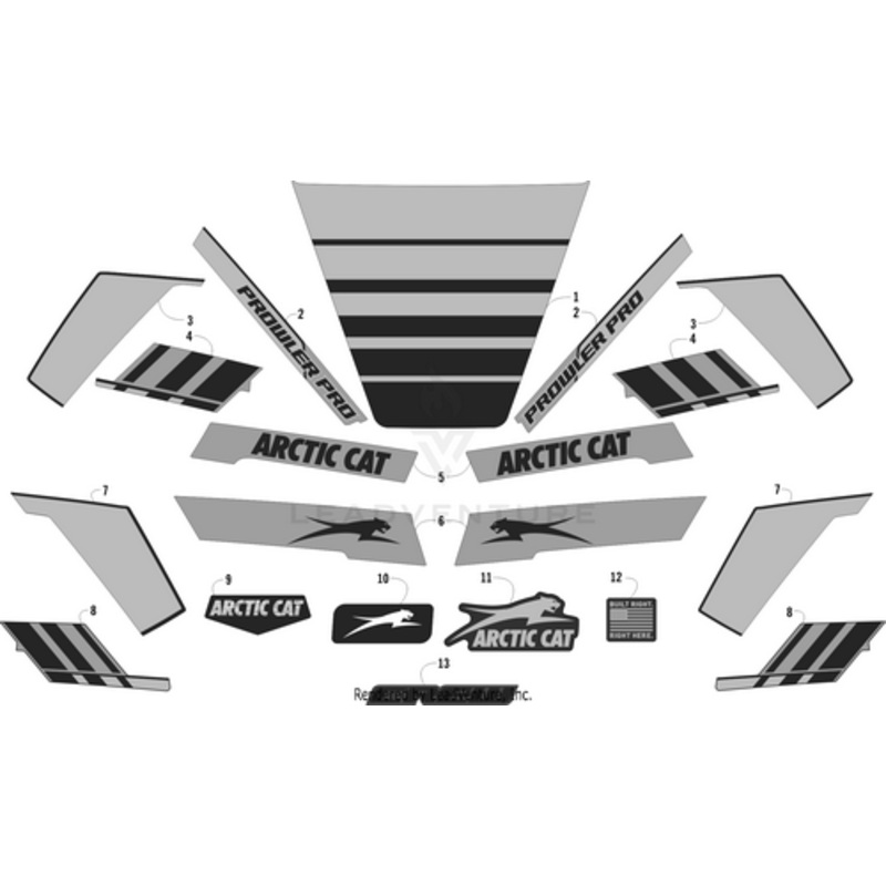 Fender Decal – Front – Lower – Left by Arctic Cat