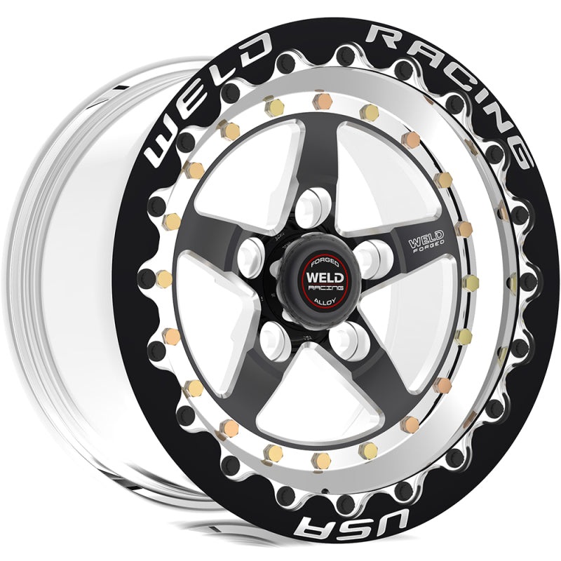 Weld Weldstar 15×10 / 5×4.75 BP / 6.5in. BS Black Wheel – Black Single Beadlock MT
