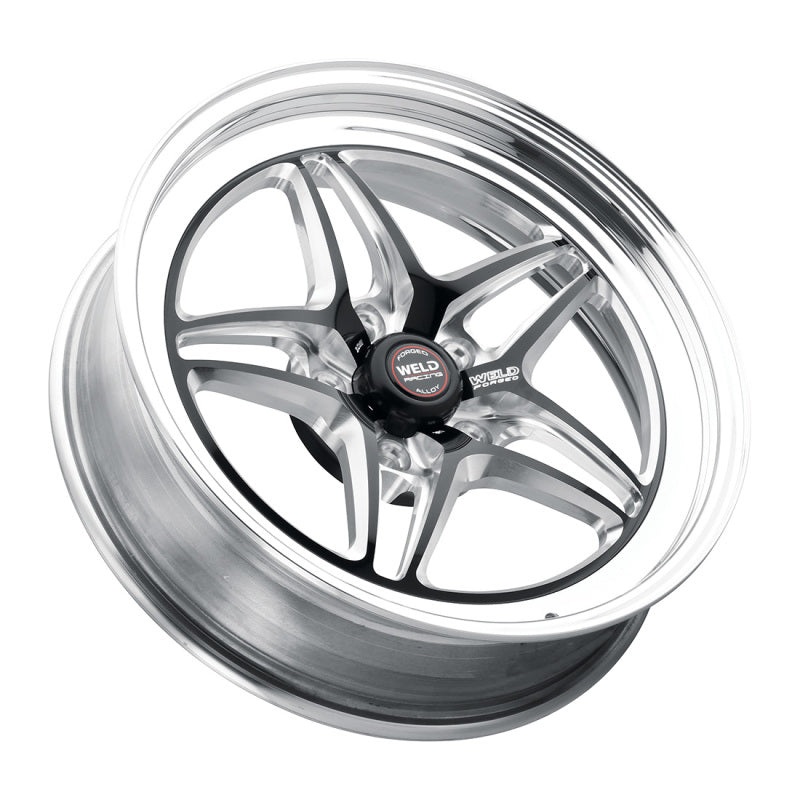 Weld S81 20×10.5 / 5×115 BP / 5.3in BS Black Wheel (High Pad) – Non-Beadlock