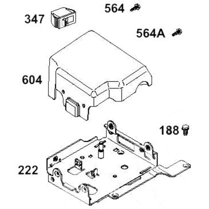 564. 699491 Briggs Animal Control Cover Bolt