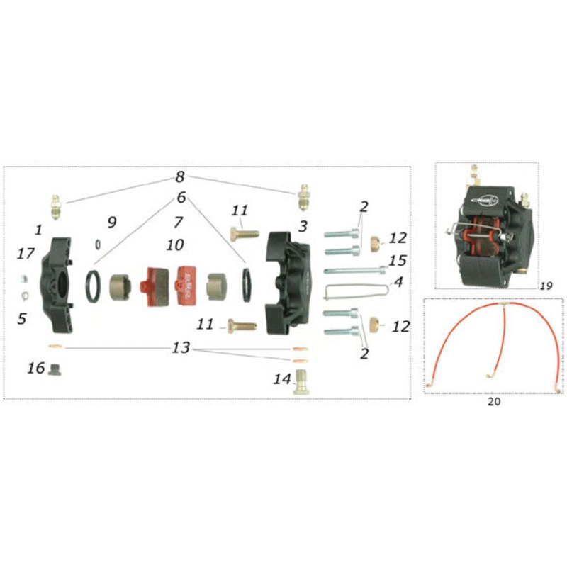 19. FM0.0363S CRG LH Ven05 Front Brake Caliper