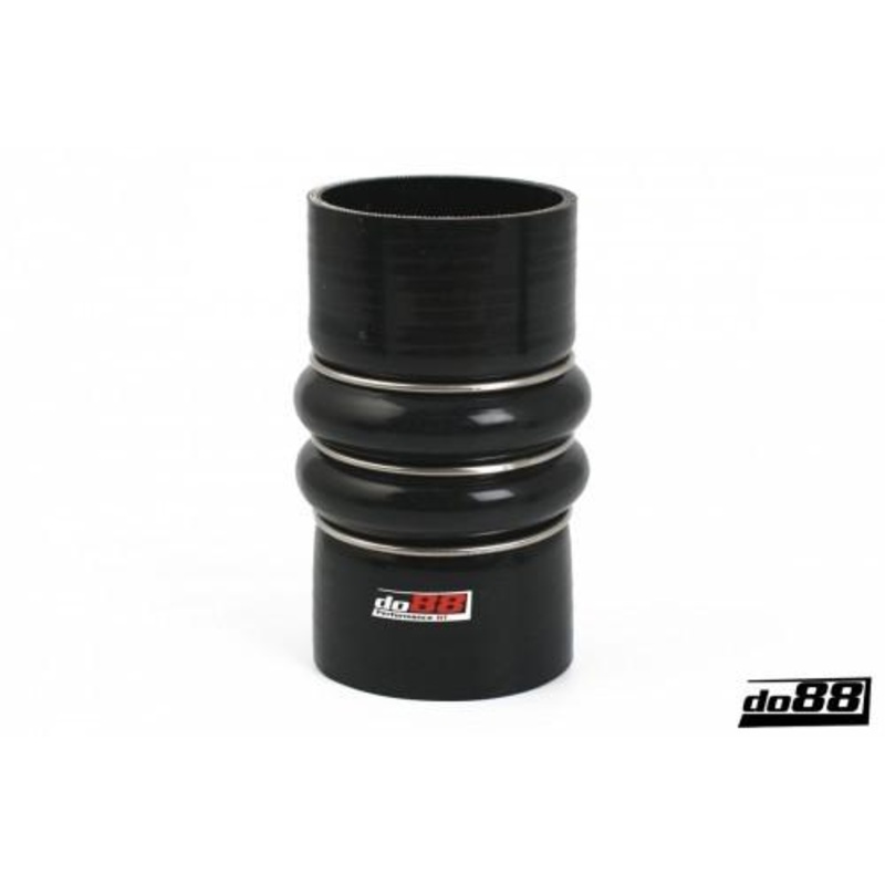 Silicone Hose Black 2-Humps 3,125” (80mm)
