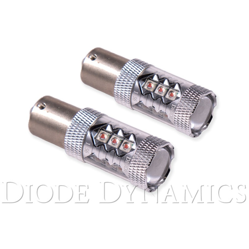 1156 XP80 LED Bulb Red Pair Diode Dynamics