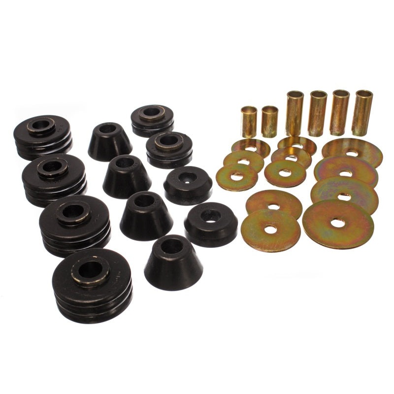 Energy Suspension 73-80 GM 1/2 Ton C-10/C1500 Pick Up 2WD Black Body (Cab) Mount Set