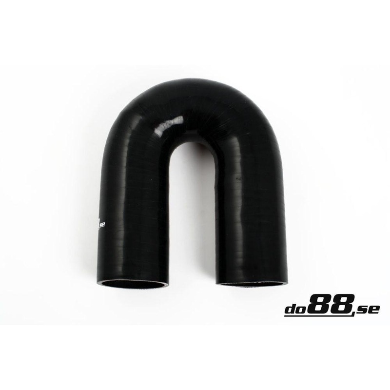 Silicone Hose Black 180 degree 2,56” (65mm)