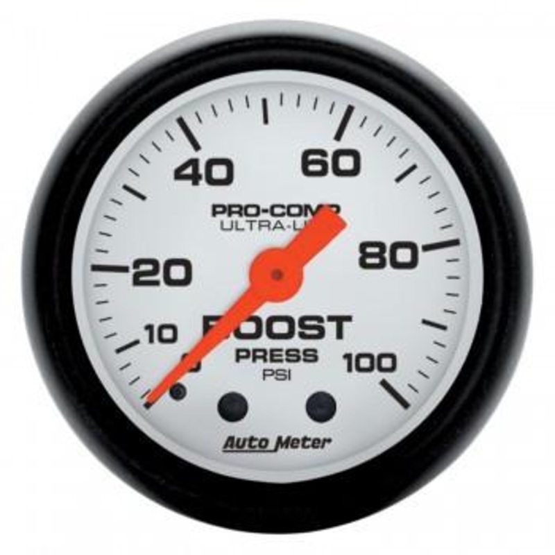 Autometer Phantom Series 2-1/16” Boost 0-100 PSI Gauge (5706)