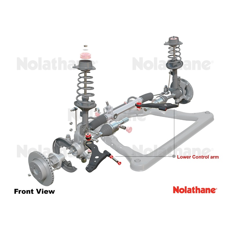 Nolathane Front Control Arm – Lower Arm | 2015-2021 Audi S3, 2015-2021 Volkswagen GTI, and 2016-2021 Volkswagen Golf R (REV029.0200)