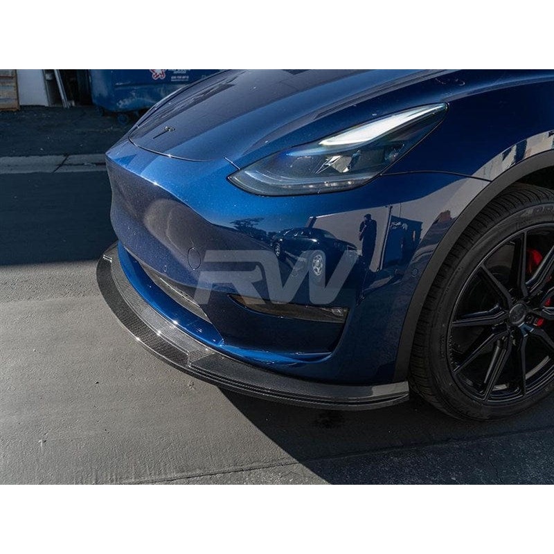 RW Carbon Carbon Fiber Front Lip Spoiler – Tesla / Model / Y