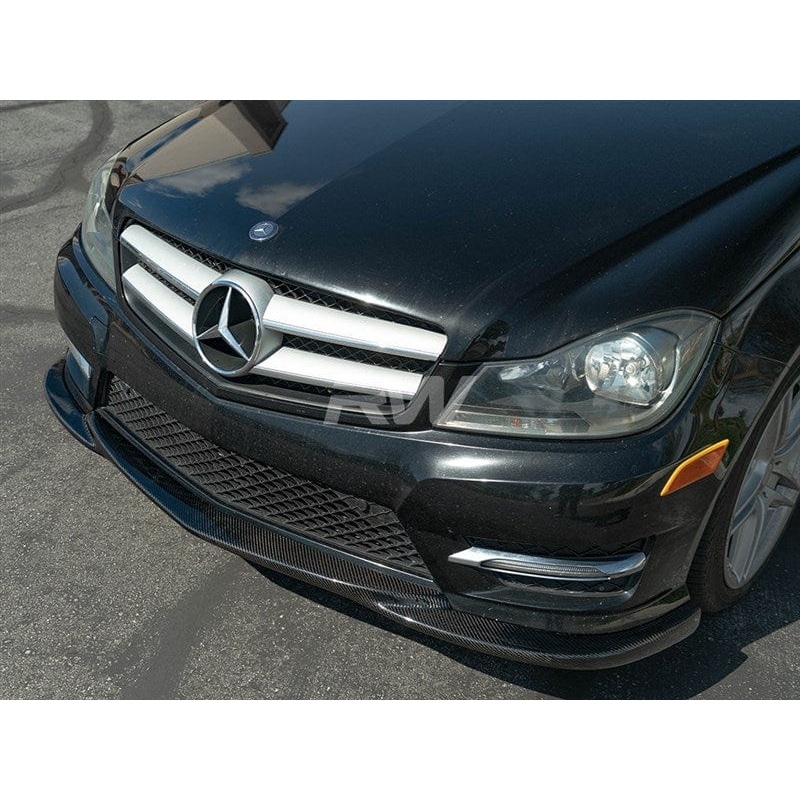 RW Carbon Carbon Fiber Front Lip – Mercedes / W204 / C / Class