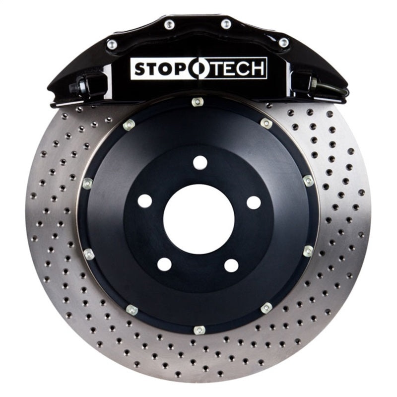 StopTech 12-13 Volkswagen Golf ST-60 Black Calipers 355x32mm Drilled Rotors Front Big Brake Kit
